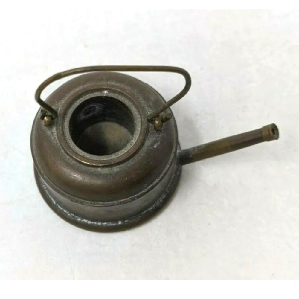 Vintage Metal Brass Miniature Mini Dollhouse Tea Kettle Teapot  Accessory